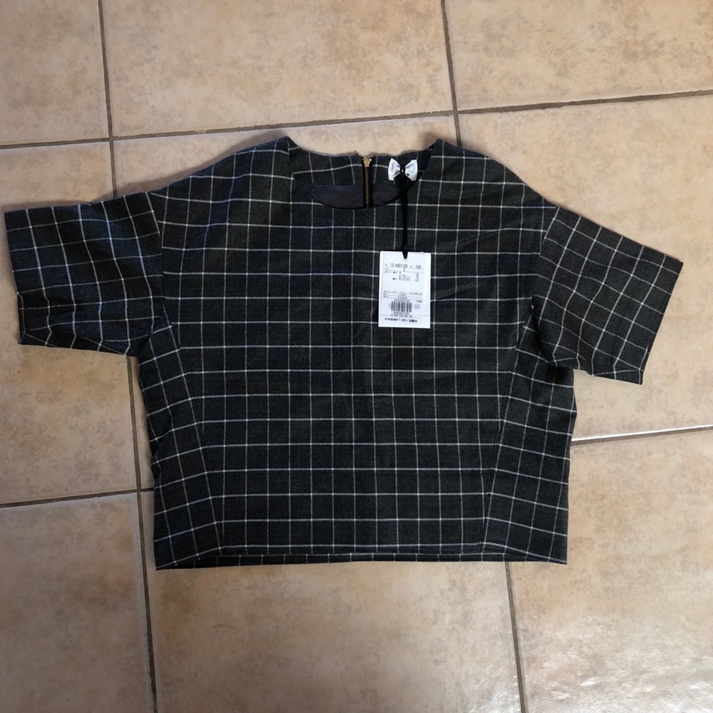 japanese plst grid tee